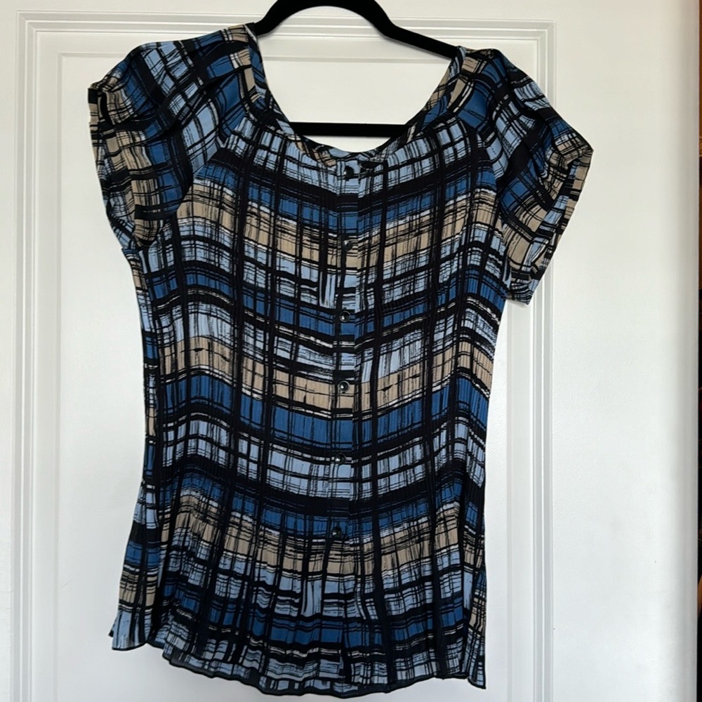 Piano Blouse 💙🤍